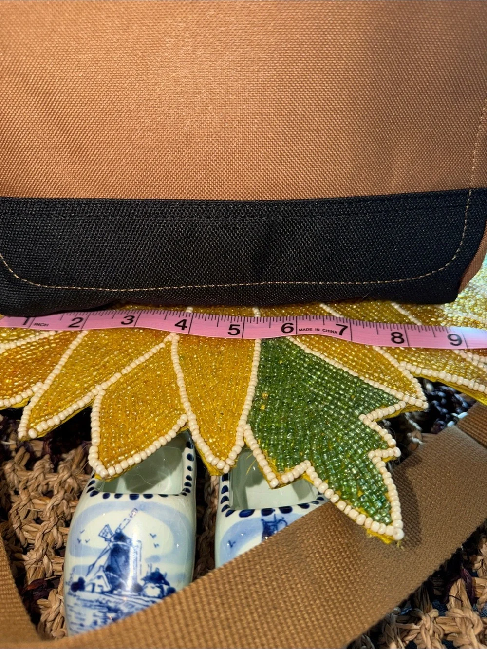 Carhartt Tan and Black Canvas Messenger Bag